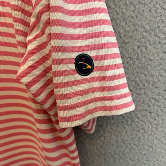Peter Millar Shirt Mens XL‎ Pink Polo Short Sleeve Performance Summer Comfort - Picture 3 of 8